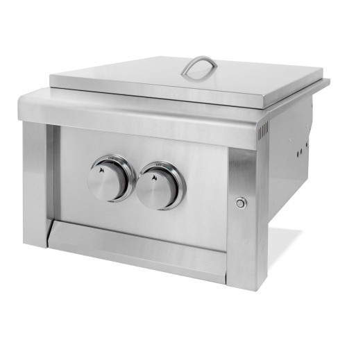 Подвійна вбудована конфорка з кришкою GRILLI 888004 Код: 012579