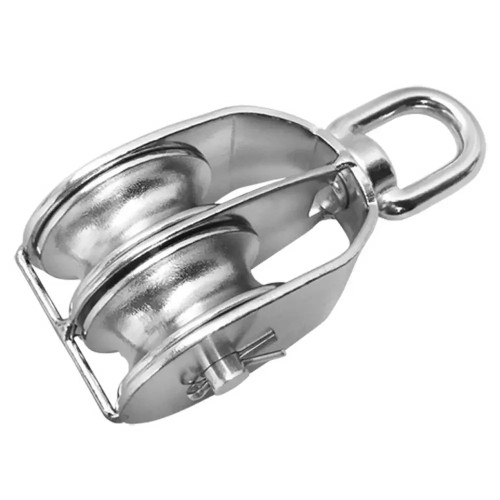 Подвійний роликовий блок ZEL 50 mm ZEL 43 нержавна сталь для човна катера яхти легка установка висока продуктивність
