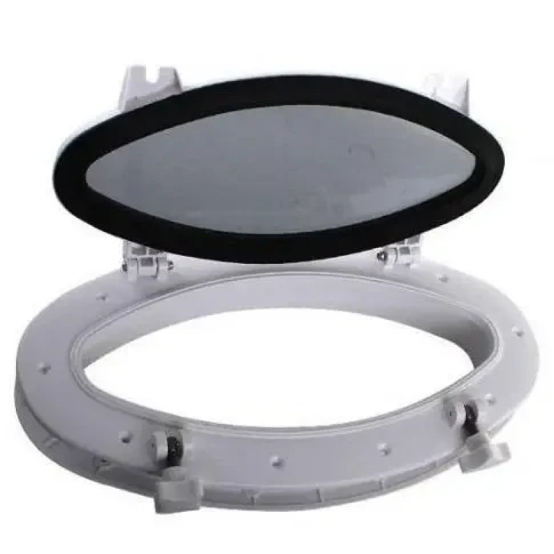 Люк ілюмінатор Seaflo SFPP1-03 410×220 мм загартоване скло 4 мм UV-захист для човнів і яхт