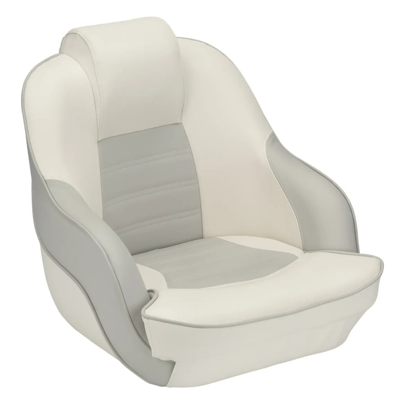 Сидіння суднове RYE Comfort HM40-10510 сіре-біле зручне стильне для комфортного відпочинку на воді