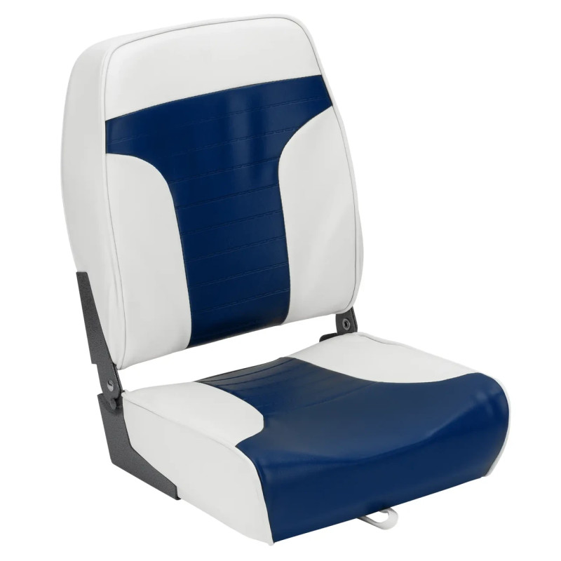 Сидіння суднове RYE High Back HM40-10151 54x39x41 см сіро-сині складне з морського вініл з високою спинкою
