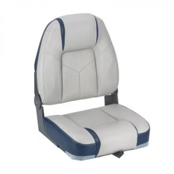 Сидіння суднове Newstar Premium High Back сіре/синє 75245GN складне з морського вініл 450х450 мм для катера і човна Сидіння суднове Newstar Premium High Back сіре/синє 75245GN складне з морського вініл 450х450 мм для катера і човна