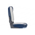 Сидіння суднове Newstar Premium High Back сіре/синє 75245GN складне з морського вініл 450х450 мм для катера і човна