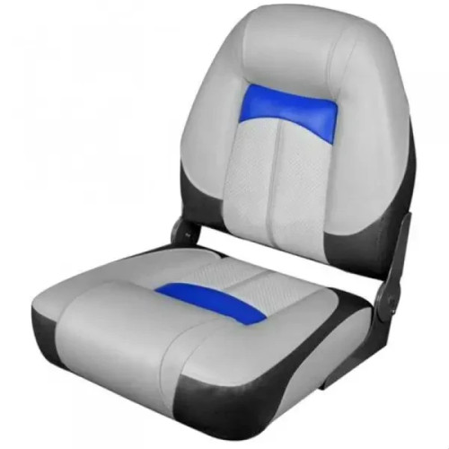 Сидіння Newstar Premium High Back 76223GCB вологостійка штучна шкіра складне 460х470 мм для катера і човна