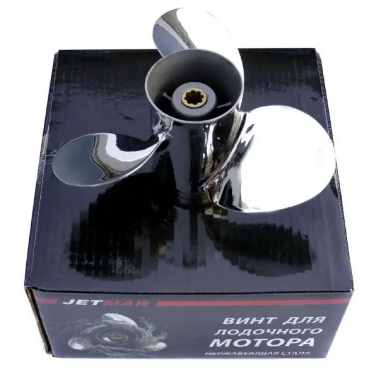 Гвинт для човнового мотора Yamaha 40-60 HP 11-1/8x13-G нержавіюча сталь 3 лопаті Jetmar оптимальна продуктивність