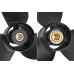 Гвинт для човнового мотора Volvo Penta SX Drive 14.5x19 8611-145-19 алюмінієвий 3 лопаті для потужності 3.0-8.2 к.с.