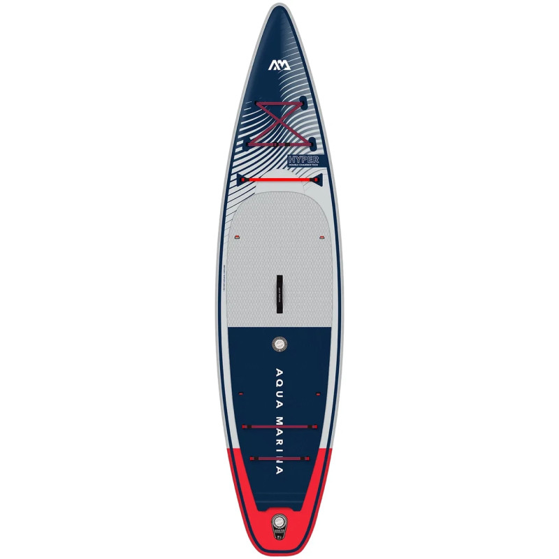 Надувна SUP дошка Aqua Marina Hyper Navy Touring 11.6 iSUP BT-23HY01 двокамерна конструкція ширина 31 дюйм об'єм 330 л