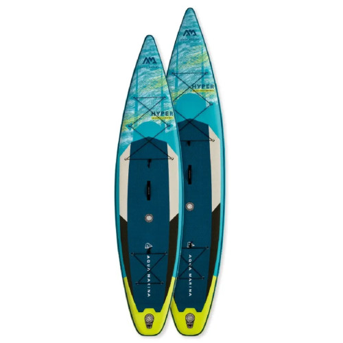 Надувна Sup дошка Aqua Marina Hyper 12’6″ BT-21HY02 двокамерна для гонок і турінгу 381 см 170 кг 12 кг