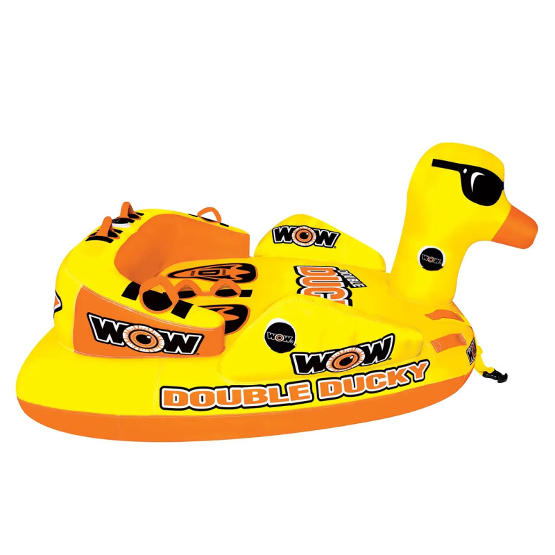 Буксируемий атракціон WOW Double Ducky 2P Towable для 2 осіб вантажопідйомність 154 кг з можливістю катання лежачи та сидячи