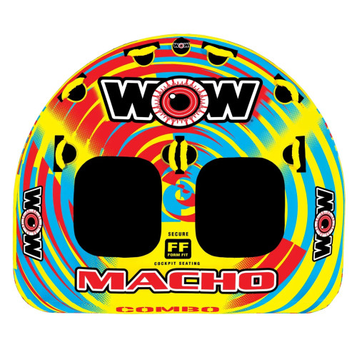 Буксируваний атракціон WOW Macho 2Р 154 кг 2 місця UV-захист 188x158 см супервищий ПВХ для катання на воді