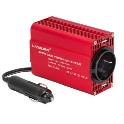 Перетворювач LVYUAN 12В 220В 200Вт з USB захист від перегріву короткого замикання вентилятор