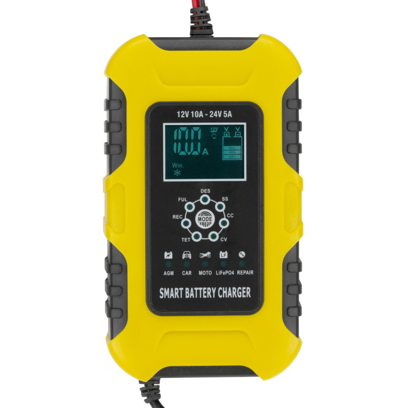 Зарядний пристрій LiFePO4 10 А 6/12V новий для швидкої зарядки акумуляторів з регулюванням струму 1-10 А