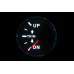 Указатель трима I Gauge WKTR-90BL аналоговий чорний 52 мм нержавіюча сталь 12/24В LED підсвітка