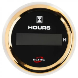 Лічильник мотогодин ECMS HLH2-BG-HS 802-00133 чорний цифровий діаметр 53 мм підсвітка блакитна 12 V Лічильник мотогодин ECMS HLH2-BG-HS 802-00133 чорний цифровий діаметр 53 мм підсвітка блакитна 12 V