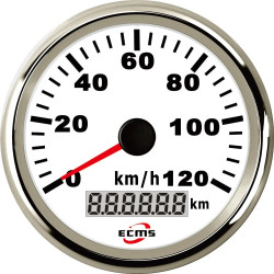 GPS спідометр ECMS білий PMG3-WS-120KL аналоговий діаметр 90 мм робоча напруга 9-32 VDC підсвітка помаранчева GPS спідометр ECMS білий PMG3-WS-120KL аналоговий діаметр 90 мм робоча напруга 9-32 VDC підсвітка помаранчева