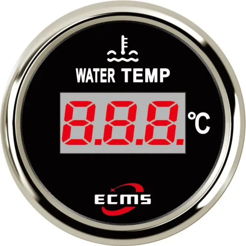 Датчик температури води ECMS PET2-BS-20-120 чорний цифровий діаметр 55 мм робоча напруга 9~32 VDC