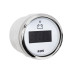 Вольтметр Wema Kus CEVR-WS-9-32 цифровой білий 12V 52 мм с желтим подсветкой и хромированной рамкой