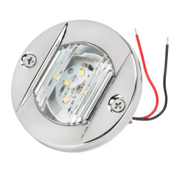 Палубний світильник ААА LED 3 Вт 00144-LD нержавіюча сталь 120° кут 12 В 128 Лм водонепроникний для човна і катера Палубний світильник ААА LED 3 Вт 00144-LD нержавіюча сталь 120° кут 12 В 128 Лм водонепроникний для човна і катера