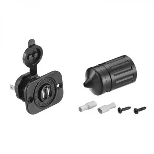 USB роз'єм Easterner 1A+2A C3032 UV стійкий пластик 2 порти для зарядки для човна та катера новий стан