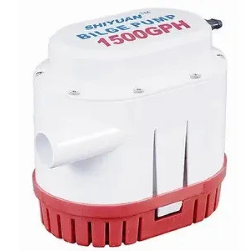 Помпа WWC 1500GPH автоматична 12V WW-1500A потужність 96 Вт висота підйому 4 м продуктивність 94 л/хв