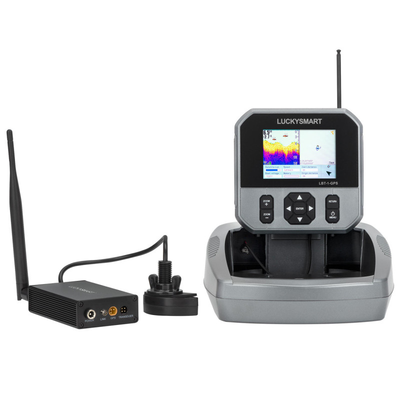 Ехолот Lucky LBT-1-GPS безпровідний з GPS-навігатором компасом кольоровим 3.5