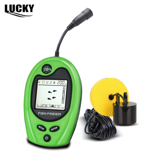 Ехолот Lucky FF 818 провідний з вбудованим компасом LCD 2 дюйми глибина до 100 м датчик 7 м