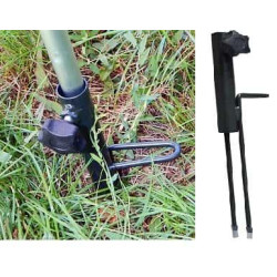 Тримач для парасольки Ranger RA 8824 стальний чорний для трубок до 22 мм з глибиною фіксації 15.5 см Тримач для парасольки Ranger RA 8824 стальний чорний для трубок до 22 мм з глибиною фіксації 15.5 см