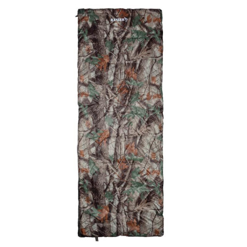 Спальний мішок туристичний Ranger Atlant Camo RA 6638 комфорт +15°C водостійкий 190х75 см вага 1 кг