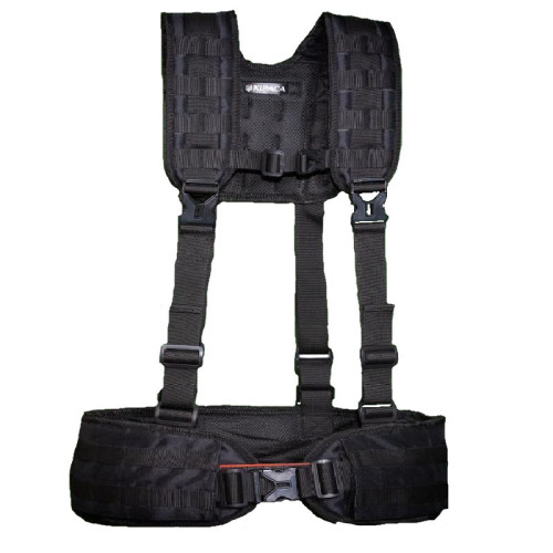 Розвантажувальна система РПС-1 Kirasa чорна KI105 Cordura 1000d регульована L жорсткий пояс система MOLLE