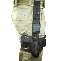 Кобура на стегно Kirasa KI282 чорна Cordura 1000D легка 170 г з стегновими і поясними ременями Кобура на стегно Kirasa KI282 чорна Cordura 1000D легка 170 г з стегновими і поясними ременями