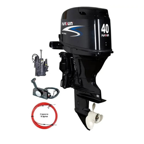 Лодочний мотор Parsun F 40 FEL-T-EFI 4-тактний 40 к.с. з дистанційним управлінням та електрогідравлічним підйомом