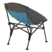 Розкладне крісло Uquip Comfy Blue/Grey 244011 для кемпінгу з максимальним навантаженням 120 кг та системою швидкого складання