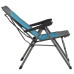 Розкладне крісло Uquip Justy Blue/Grey 244015 з підсклянником максимальне навантаження 120 кг регульована спинка