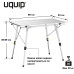 Стіл Uquip Variety M Grey 244112 алюмінієвий висота 45-69 см для 4 осіб компактний в чохлі