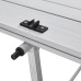 Стіл Uquip Variety L Grey 244117 алюмінієвий регульований 46-70 см для кемпінгу 120x70 см до 6 осіб