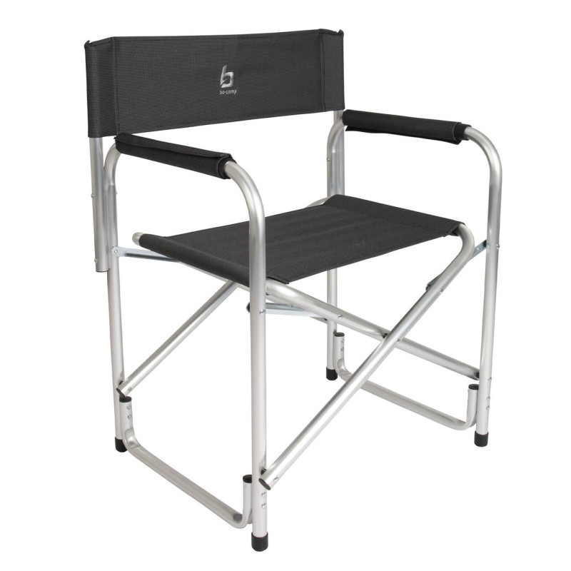 Крісло Bo-Camp Director's Chair Grey 120 кг алюмінієвий каркас для кемпінгу 2.4 кг легке та зручне сидіння
