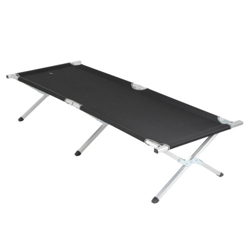 Розкладне ліжко Bo-Camp Single XL Black 210х70 см алюміній до 100 кг компактне чохол в комплекті