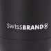 Фляга Swissbrand Fiji 500 мл Чорна нержавіюча сталь для спорту велотуризму герметична зручна у використанні
