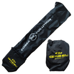 Спортивна сумка Gabel Cobra Re-Volution Bag для палок до 55 см чорна об'єм 1 л компактна стяжка Спортивна сумка Gabel Cobra Re-Volution Bag для палок до 55 см чорна об'єм 1 л компактна стяжка