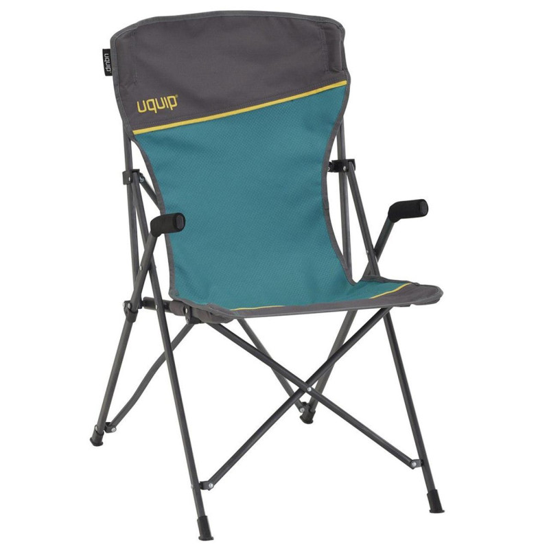 Складне крісло Uquip Izzy 244001 Blue/Grey сталевий каркас навантаження до 120 кг тканина Ripstop 4.1 кг