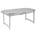 Стіл Bo-Camp Premium Oval 150x80 см Сірий телескопічні ніжки сітка для зберігання до 30 кг 8-10 осіб