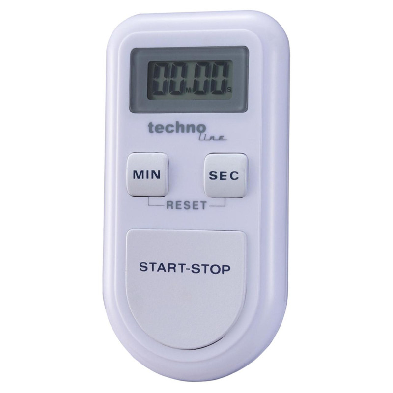 Цифровий таймер Technoline KT100 Magnetic White компактний секундомір до 100 хв магнітне кріплення пластик