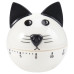 Кухонний таймер Moller 601007 Cat White механічний до 60 хв білого кольору без батарейок з гучним звуковим сигналом