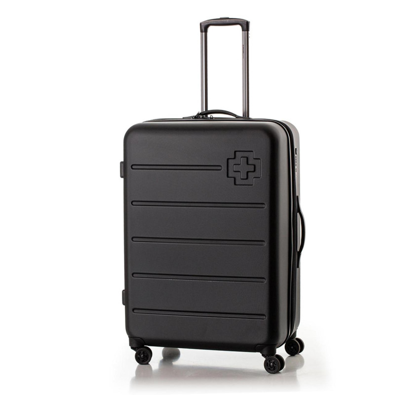 Валіза Swissbrand Berlin M Black SWB_LHBER001M 65 л поліпропілен/ABS з кодовим замком TSA 4 колеса Hinomoto