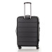 Валіза Swissbrand Berlin M Black SWB_LHBER001M 65 л поліпропілен/ABS з кодовим замком TSA 4 колеса Hinomoto