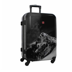 Валіза Swissbrand Verbier S Black SWB_LHVER001S 34 л полікарбонат/ABS 4 колеса TSA замок ручна поклажа Валіза Swissbrand Verbier S Black SWB_LHVER001S 34 л полікарбонат/ABS 4 колеса TSA замок ручна поклажа