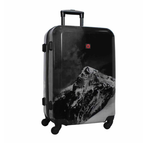 Валіза Swissbrand Verbier S Black SWB_LHVER001S 34 л полікарбонат/ABS 4 колеса TSA замок ручна поклажа