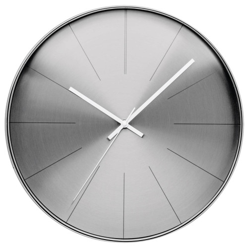 Настінні годинники Technoline WT2410 Silver кварцові 38 см безшумний механізм для дому офісу стильний дизайн