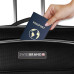 Чемодан Swissbrand Austria S Black SWB_LEAUS001S 34 л чорний з розширювальним клапаном кодовим замком TSA 4 колеса