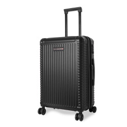 Чемодан Swissbrand Paris M Black 64 л жорсткий з розширювальним клапаном 4 колеса TSA замок 3.5 кг Чемодан Swissbrand Paris M Black 64 л жорсткий з розширювальним клапаном 4 колеса TSA замок 3.5 кг
